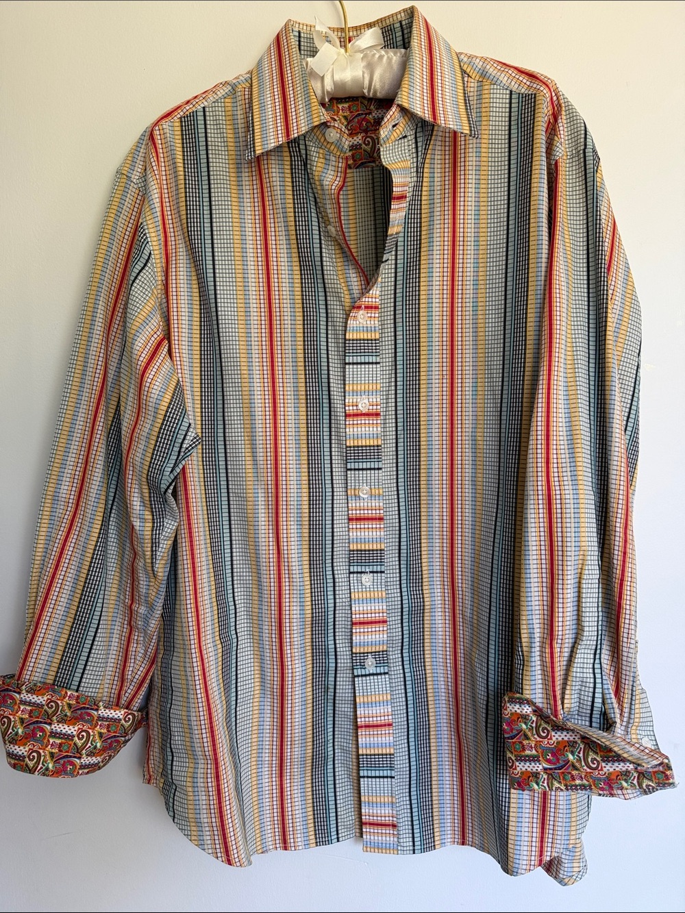 Robert Graham man’s Shirt buttons down Embroidered Logo